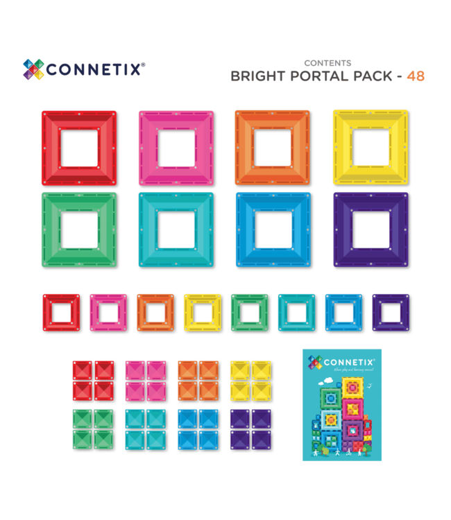 Connetix Bright Portal Pack 48