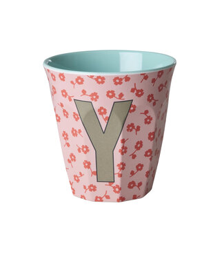 Rice Letter Beker Bloem Y Rice Letter Beker Bloem Y