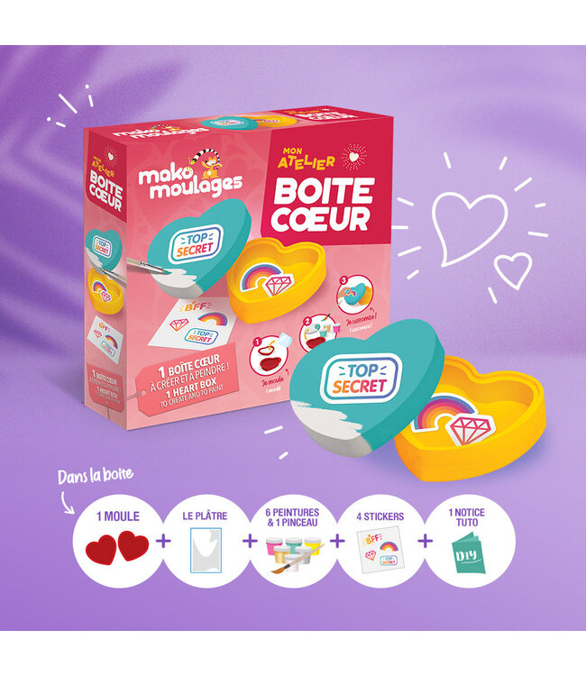 Mako Moulages Harten Doosje