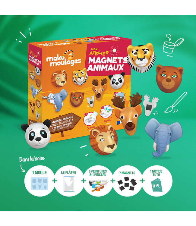 Mako Moulages Magneten - Dieren