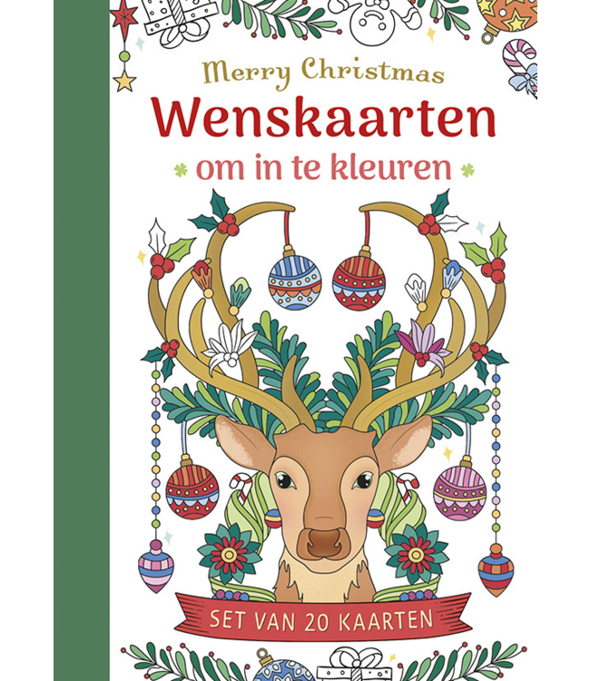 Deltas  Wenskaarten Kleuren Merry Christmas