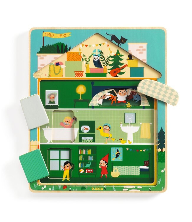 Djeco Puzzel ChezLeo 12