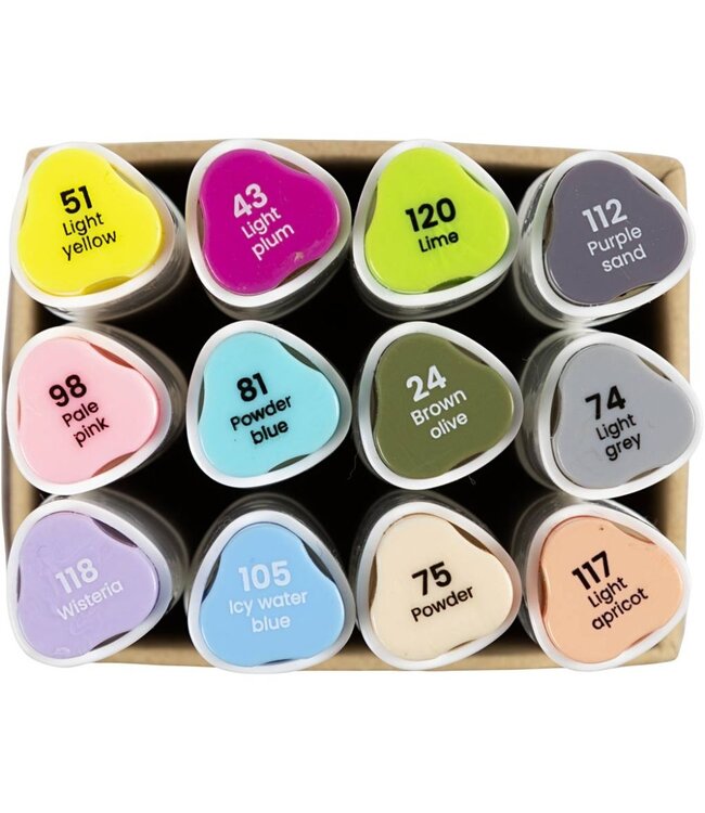 Creative Company Tekenstift Pastel 12stk