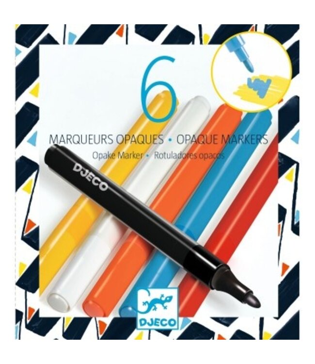 Djeco Dekkende Markers (met zwart)