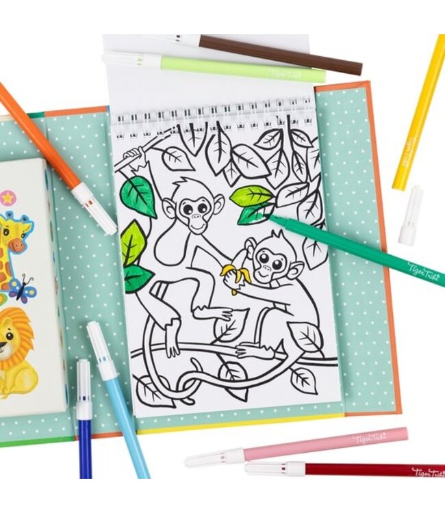 Tiger Tribe Colouring Set Zoo