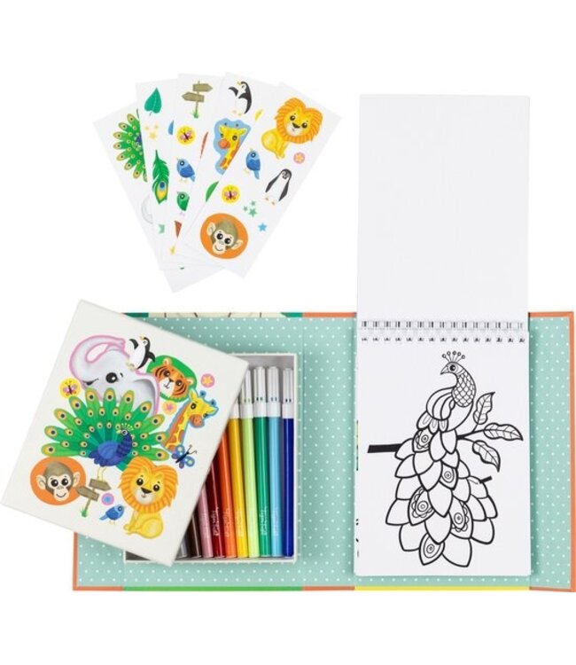 Tiger Tribe Colouring Set Zoo