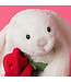 Jellycat Cream Bunny with Rose