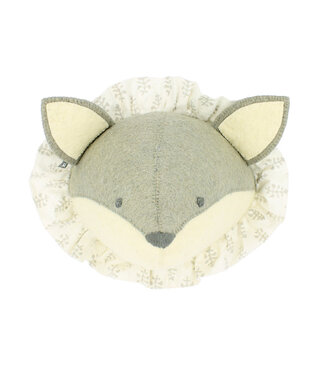 Fiona Walker Dierenkop Ruff Vos Grijs - Mini