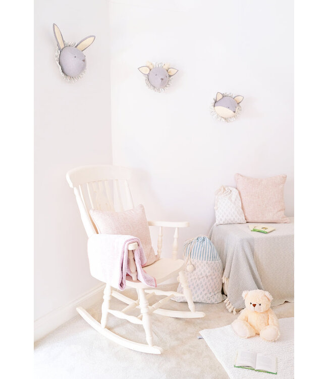 Fiona Walker Dierenkop Ruff Vos Grijs - Mini