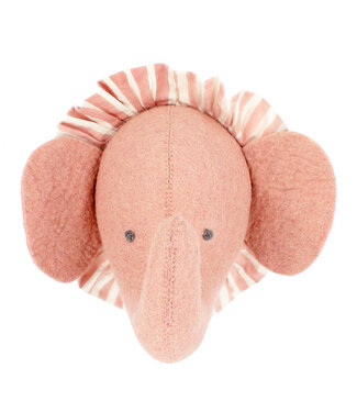 Fiona Walker Dierenkop Ruff Olifant Roze - Mini
