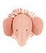 Fiona Walker Dierenkop Ruff Olifant Roze - Mini