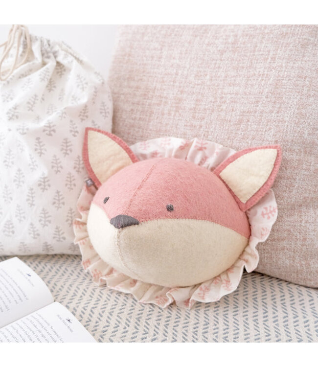 Fiona Walker Dierenkop Ruff Vos Roze - Mini