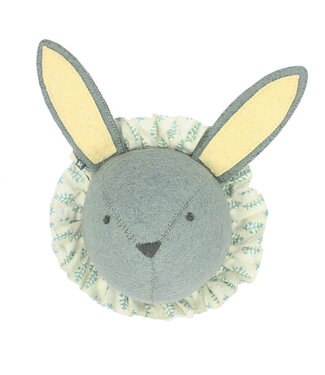 Fiona Walker Dierenkop Ruff Konijn Blauw - Mini