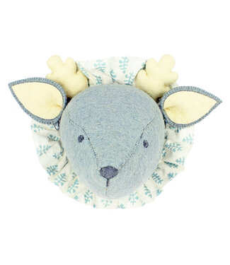 Fiona Walker Dierenkop Ruff Hert Blauw - Mini