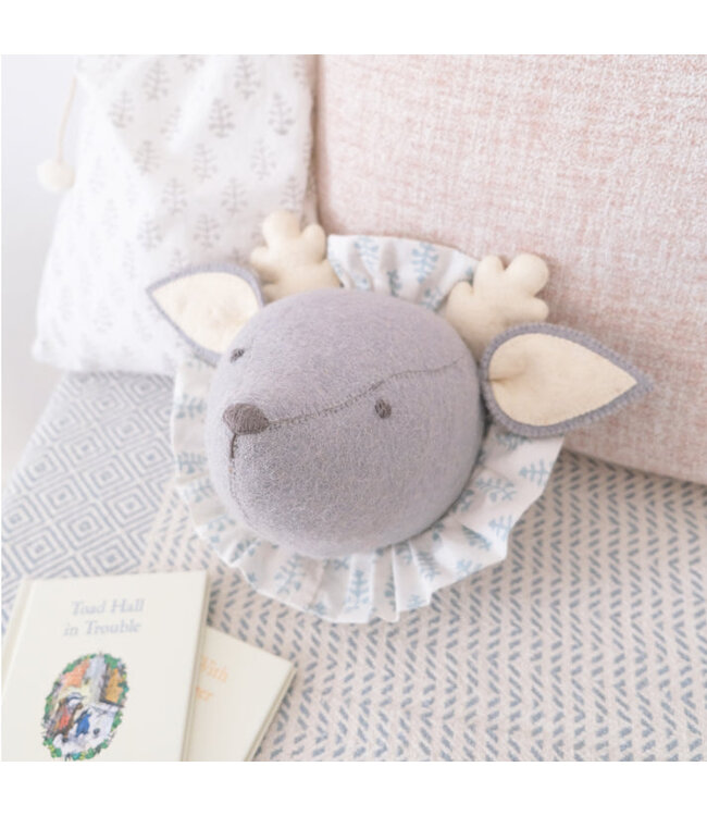 Fiona Walker Dierenkop Ruff Hert Blauw - Mini