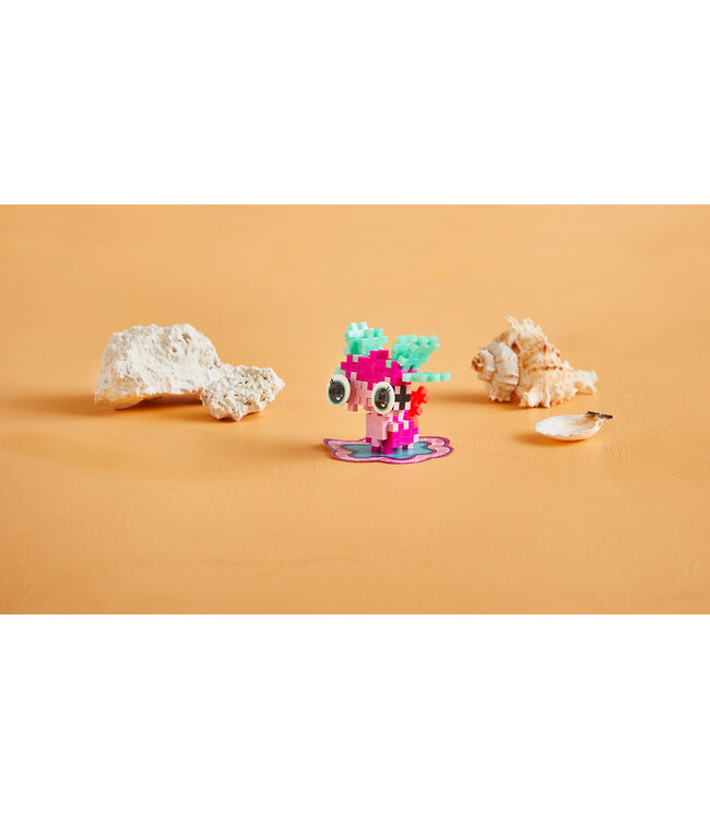 Plus-Plus Pet Packet- Axolotl - Pink