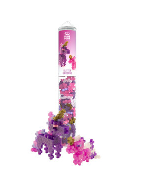 Plus-Plus Koker Glitter Unicorns