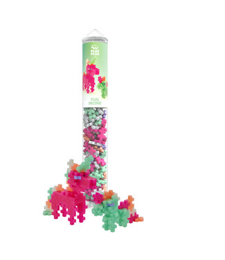 Plus-Plus Koker Pearl Unicorns