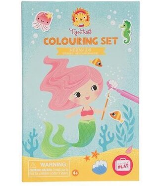 Tiger Tribe Colouring Set Mermaid