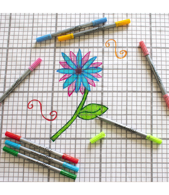 Eat Sleep Doodle Wash-out Stiften Pastel