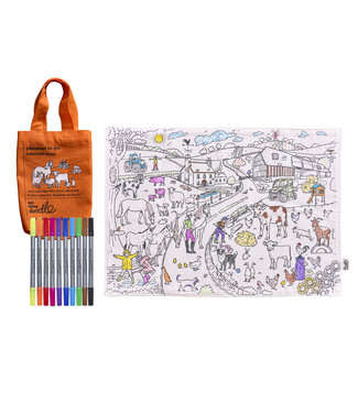 Eat Sleep Doodle Placemat Farm