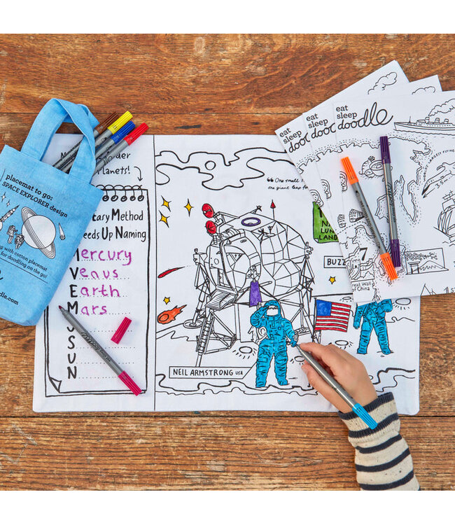 Eat Sleep Doodle Placemat Space