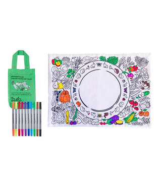 Eat Sleep Doodle Placemat Garden