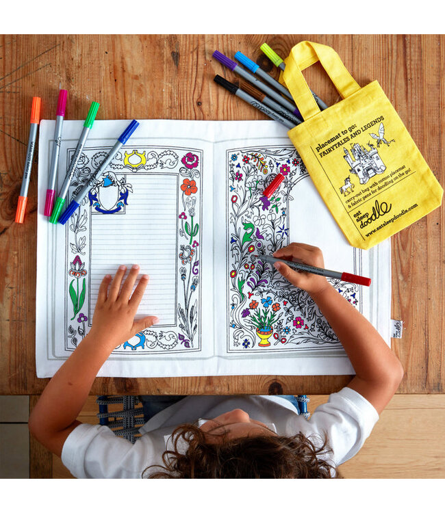 Eat Sleep Doodle Placemat Fairytales