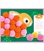 Djeco Pomponcollage - Dieren en pomponcirkels