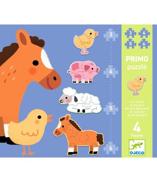 Djeco Primo Puzzels Op de Boerderij