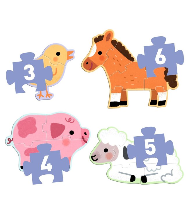 Djeco Primo Puzzels Op de Boerderij