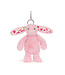 Jellycat Blushkin Blossom Bunny Bag Charm