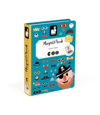 Janod Magneetboek Crazy Faces