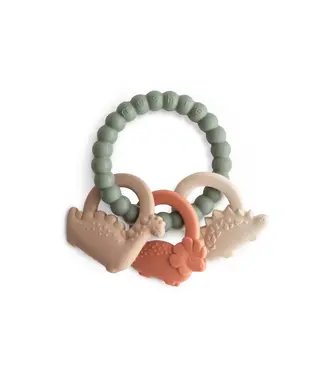 Mushie Bijtring sleutelbos - Dino