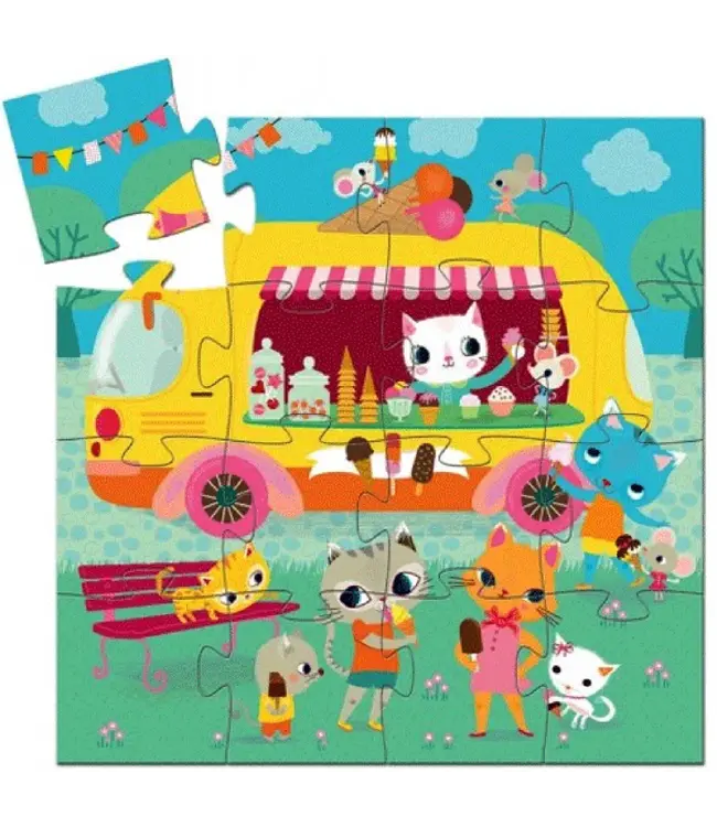 Djeco Puzzel IJscowagen