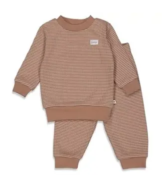 Feetje Feetje Wafelpyjama - Bruin