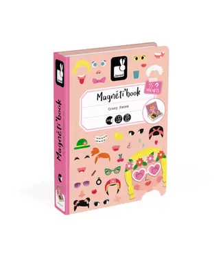 Janod Magneetboek Gekke gezichten meisjes