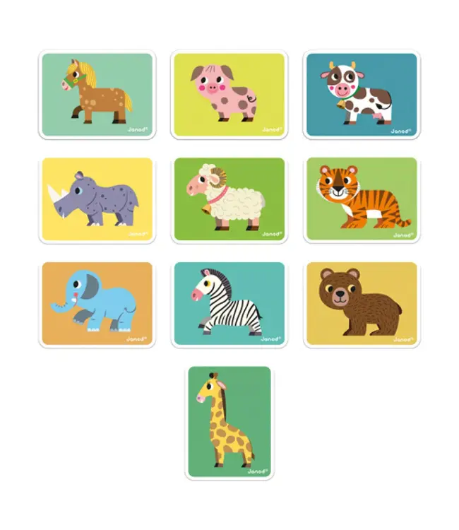 Janod Magneetboek Dieren