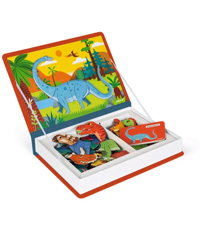 Janod Magneetboek Dinosaurus