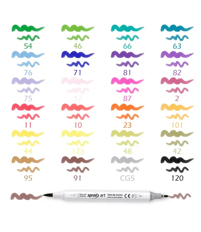 Twin Alcoholmarkers 24