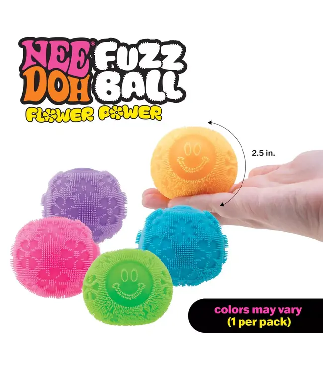 NeeDoh Fuzz Ball Flower Power