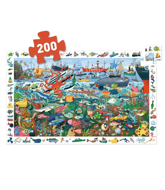 Djeco Observatiepuzzel Zee 200