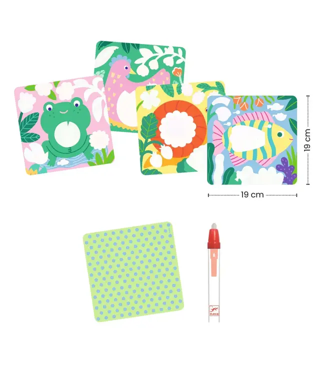 Djeco Kleuren met Water Babydieren