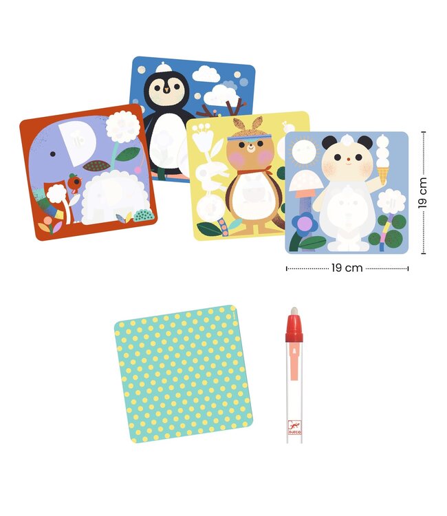 Djeco Kleuren met Water Pinguin