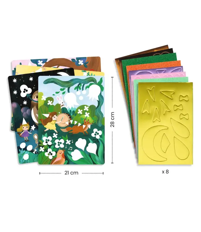 Djeco Collage van Foam Dieren