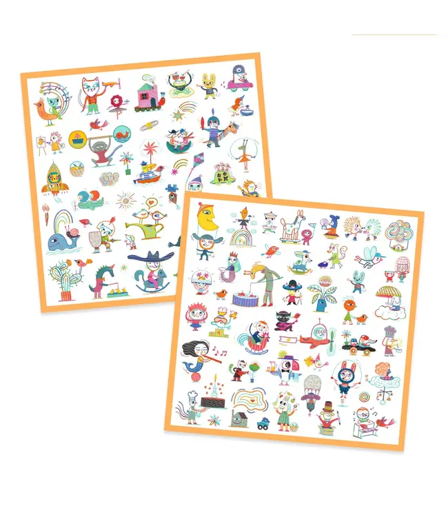 Djeco Stickers Straatsblad