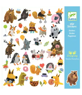 Djeco Stickers Pluizige Dieren