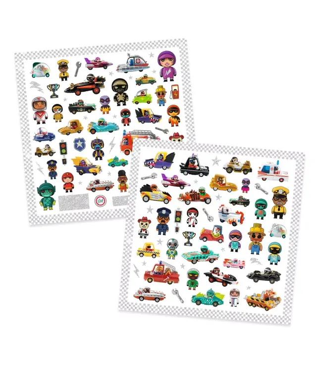 Djeco Stickers Metallic Auto´s