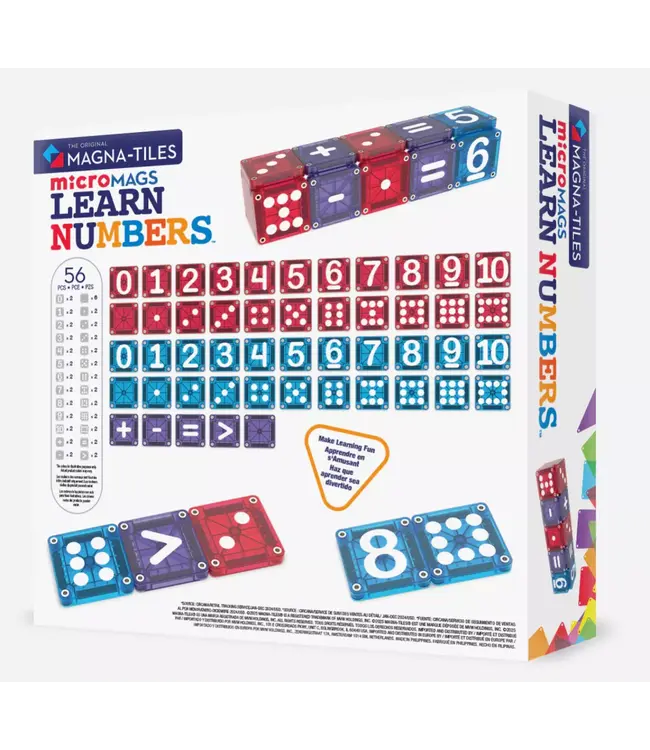 MAGNA-TILES Micromags Learn Numbers