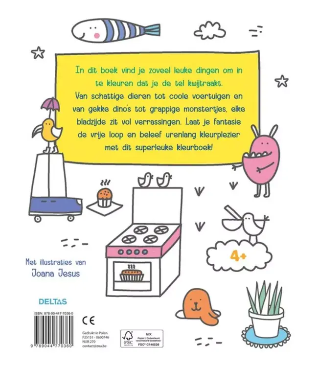 Deltas 101 dingen om te kleuren